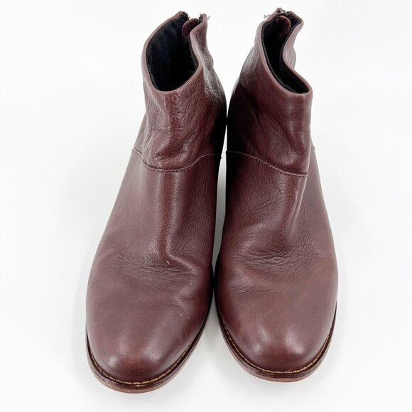 ✅ TOMS Carpe Diem Leather Ankle Heel Boots Size 9 - Picture 3 of 10